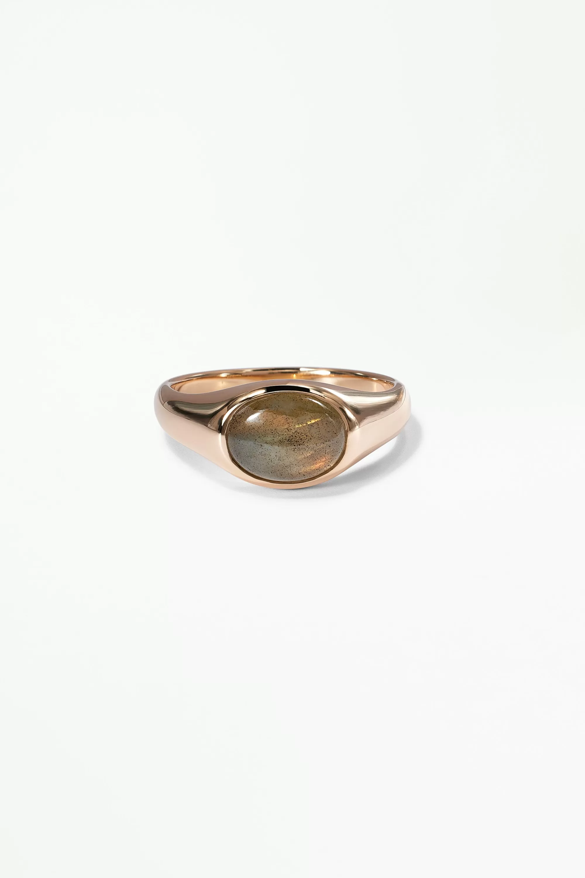 Best Sale Ellipse Signet Ring - Labradorite Rings