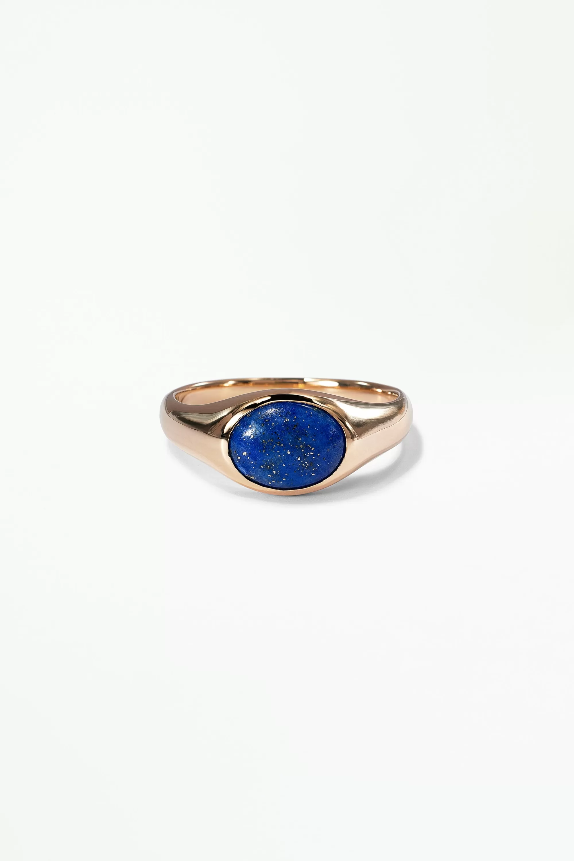 Online Ellipse Signet Ring - Lapis Rings