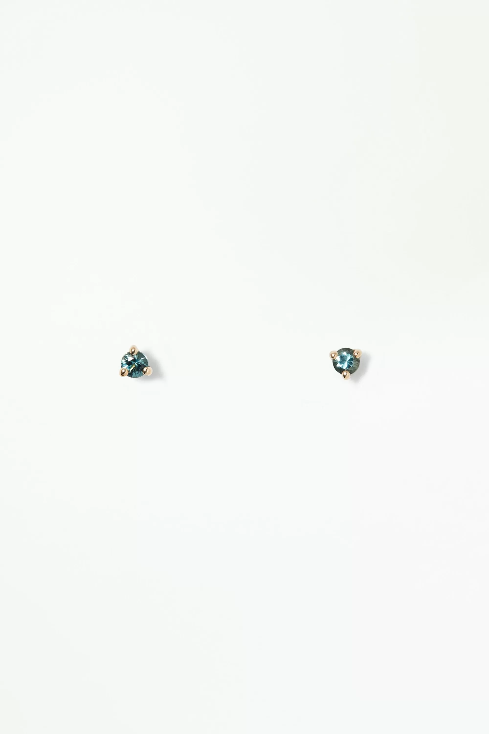 Cheap Small Teal Tourmaline Stud - Single Earrings